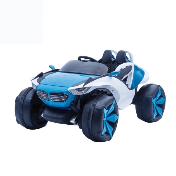 Blue & Red Beast Mode Jeep: 4x4 Electric Adventure for Kids! Big Wheels Rolling Fun!